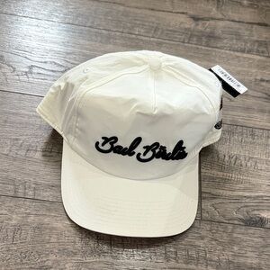 Bad Birdie Kids White Hat with Black Logo